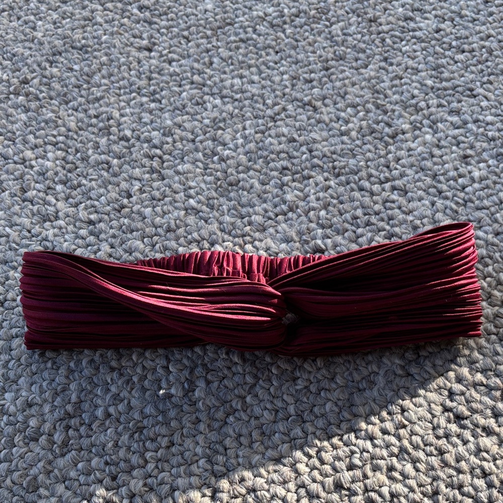 Anthropologie Deep Burgundy Headband